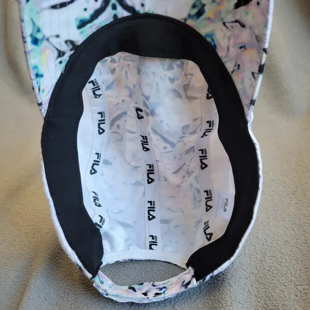 FILA Kaleidoscope Hat Cap Womens Sport Adjustable One Size Soft No Button Light